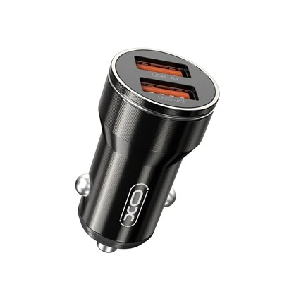 Pengisi Daya Mobil XO Ganda USB 12V-24V